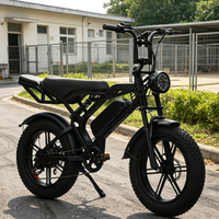 Vélo électrique à pneus de 20 pouces avec fourche à suspension rétro pour la ville et la plage