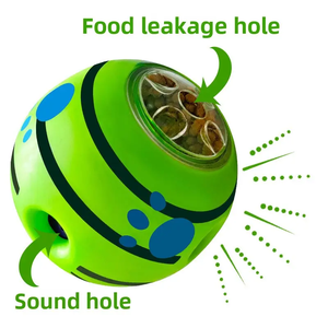 Huisdiervoer Lekkage Soundball Duurzaam Bijtbestendig Hondenkauwspeelgoed Zelf-Entertainment Rollend Geluid Voedsel Uitgiftebal Voor Huisdieren - Product Image 5