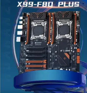 HUANANZHI X99-F8D PLUS Motherboard 4 saluran, soket memori LGA 2011-3 mendukung Xeon DDR4