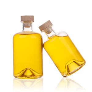 Botella de Vino de la Mejor Calidad al por Mayor, Botella de Licor de Vidrio Transparente Redonda Vacía de 250 ml, 375 ml, 500 ml con Tapón - Product Image 2