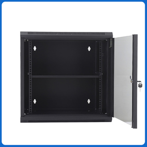 12U Wall Mount Network Cabinet Server Rack Enclosure <b>Locking</b> Glass Door SPCC Steel Matte Black Small Home Office Data Storage - Product Image 4