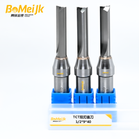 BoMeiJK TCT 2 Flute Straight Cutter, Mata Bor Router untuk Pembuatan Furnitur & Kabinet
