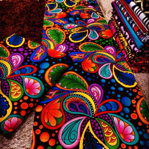 Farbiges Design 100 % reine Baumwolle Material kente original niederländisches Loincloth Wachsdruck afrikanisches Tuch bazin ankara Stoff am Hof - Product Image 5