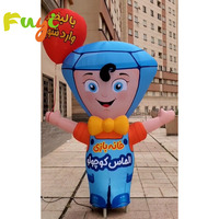 Gonflable personnalisé bras agitant Chef Air danseurs publicité extérieure personnalisée Air serveur ballon gonflable éclairage agitant Chef