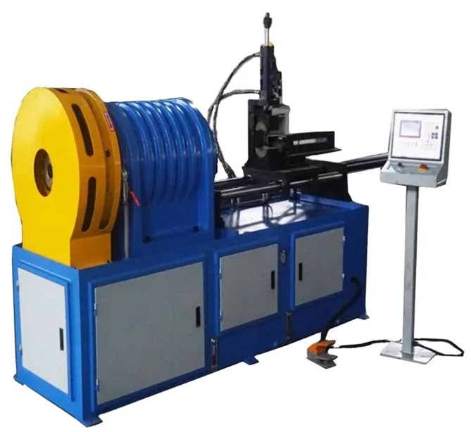 Máquina de enrolamento do tubo do preço da fábrica formando tubo extremidade do produto