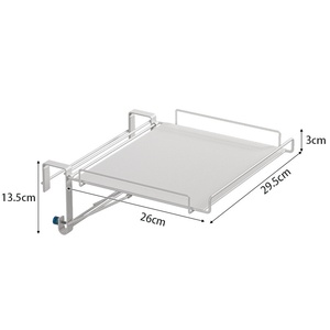 Mueble de Almacenamiento Plegable para <span class=keywords><strong>Encimera</strong></span>, Tablero de <span class=keywords><strong>Cocina</strong></span> Colgante, Estante de Almacenamiento, Mesa <span class=keywords><strong>Auxiliar</strong></span> - Product Image 3