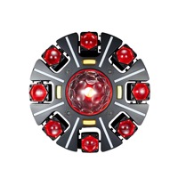 Projecteur LED RGBW à tête mobile avec télécommande, effet boule magique à huit bras, faisceau géant Kong, lumière d'ambiance rotative pour KTV, bars et éclairage de scène