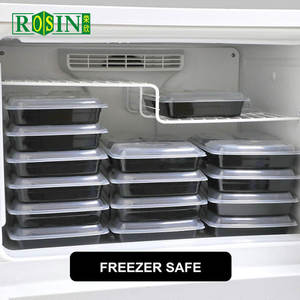 Custom /OEM/usa e getta nero microonde 4 5 6 vano pp contenitore per alimenti Tiffin Bento porta cibo contenitori con coperchio - Product Image 2