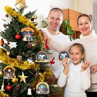 Autocollants de Noël DIY pour enfants, motif scène de la Nativité, décalcomanies décoratives pour scrapbooking et journal, collection très prisée