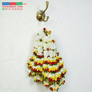 Guirnalda de Flores Artificiales Blancas, Amarillas y Rojas, Decorativa, Colgante, para Bodas, Festivales, Templos, Decoración Floral para el Hogar - Product Image 5