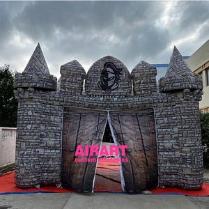 Yantai meilleur fabricant et taille personnalisée, maison de tente de château en pierre gonflable pour la vente publicitaire - Product Image 6
