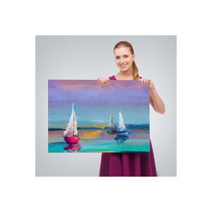 Barche a vela personalizzate in mare pittura a olio pittura decorativa su tela pittura murale-3616