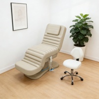 Mobilier de salon de beauté : Lit de massage électrique, table de soin médical, fauteuil de podologie, esthétique