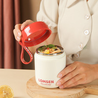 Conteneur isotherme portable pour soupe de 15,5 oz, tasse pour petit-déjeuner, boîte à lunch en acier inoxydable 304