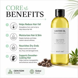 Aceite de Ricino Personalizado OEM, Hidrata el Cabello y la Piel, Antiencrespamiento, Promueve un Cabello Más Liso y Brillante, Rico en Vitamina <span class=keywords><strong>E</strong></span>, <span class=keywords><strong>Natural</strong></span> - Product Image 4