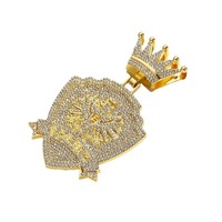 PD3007 Bouclier Couronne Pendentifs Avec Chaîne De Tennis Stit Koruna Privesky s 5 mm Tenisovy Retez Nahrdelniky Damske Vyroci Darky