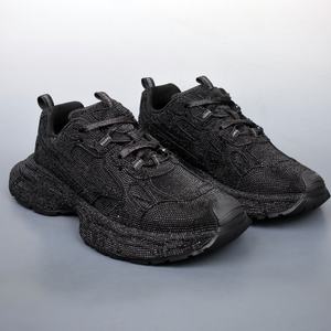 Calzado Deportivo Casual de Lujo Personalizado Modelo 2026 con Diamantes Negros de Tacón Alto para Hombre y Mujer - Product Image 5