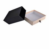 Boîte cadeau coulissante haut de gamme personnalisée avec logo en relief et imprimé, doublure en éponge, en carton, pour mariage, vente en gros