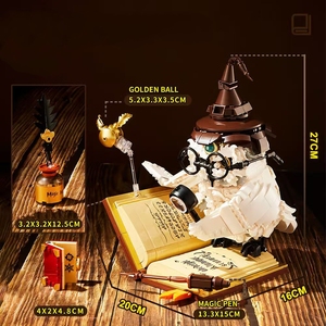 Набор кирпичных строительных блоков «Волшебный мир», 1162p, 3D модель, Детский конструктор - Product Image 3