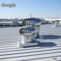 Ventilateur de toit à turbine éolienne en acier inoxydable robuste