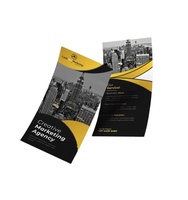 Dépliant plié de dépliant de promotion de catalogue de couleur de prix KEYEE-W bon marché/impression d'affiche a1