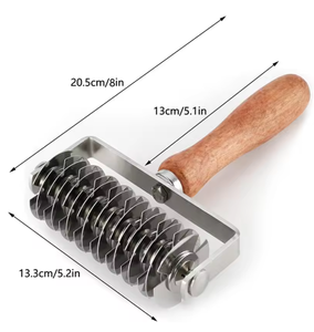Outils de pâtisserie de cuisson en acier inoxydable professionnel pâte à tarte à biscuits treillis volet roulant coupe-pâtisserie croûte à Pizza - Product Image 2