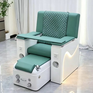 Fauteuil de manucure et pédicure de luxe moderne de style européen, mobilier de salon de beauté avec table de massage et bassin pour les salons de beauté - Product Image 1