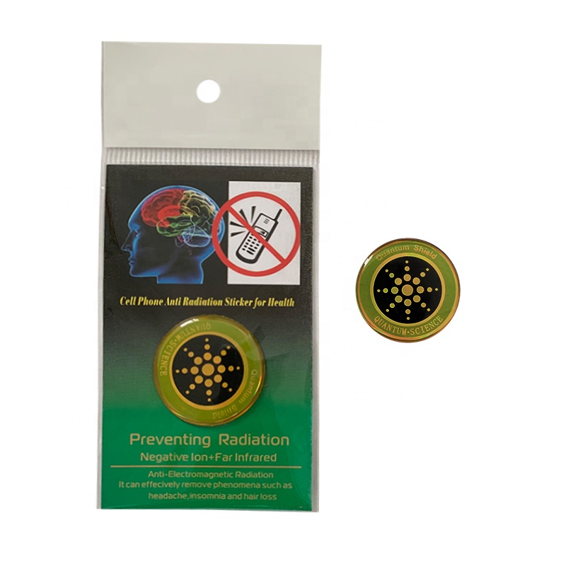 Против EMF/EMR круглый скалярный квантовый экран анти-Радиационная наклейка для мобильного телефона радиационный экран для телефона с зеленой картой