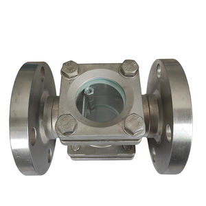 Alta temperatura Manual Fluxo Válvula Vista Vidro Indicador Duplo Janela Vista Vidro com SS Flange para Mídia Quente - Product Image 4