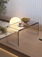 Moderner Transparenter Acryl-Beistelltisch für Esszimmer und Apartments Bestseller Wohnzimmermöbel für Zuhause & Hotel