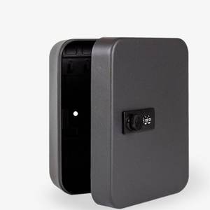 Armoire murale moderne en métal pour rangement de clés avec serrure à code à 6 chiffres pour agences immobilières et gestion de flotte de véhicules - Product Image 1