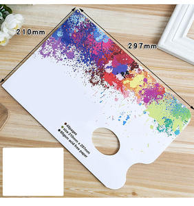 <span class=keywords><strong>Palette</strong></span> <span class=keywords><strong>jetable</strong></span> détachable Palettes de <span class=keywords><strong>peinture</strong></span> en papier Pad Aquarelle Huile <span class=keywords><strong>Palette</strong></span> de mélange d'artiste anti-saignement tenue à la main - Product Image 4