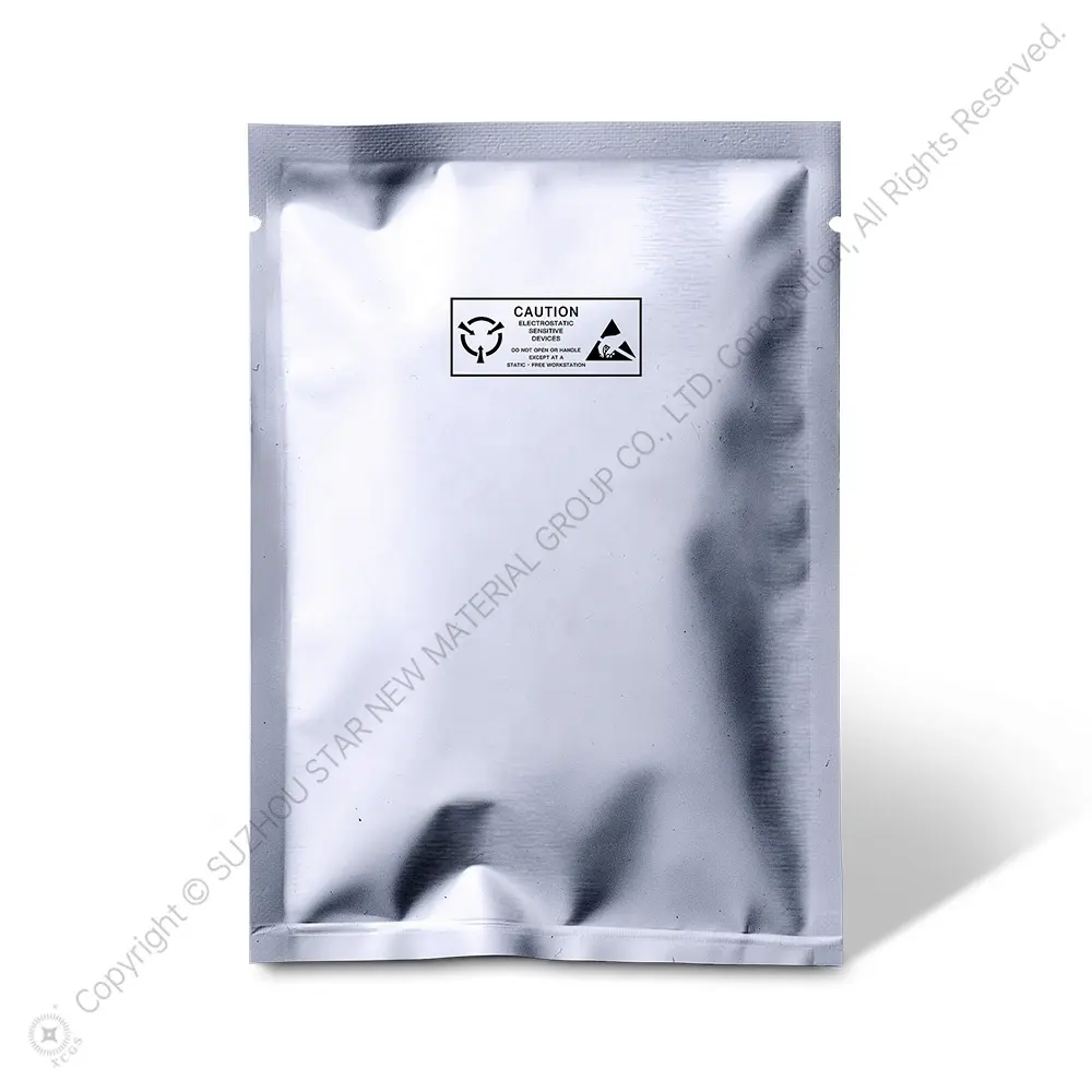 Custom Umidade Barreira Alumínio Folha MBB Bag Prata Antiestático ESD Foil Bag Industrial Vacuum Packaging Mylar Bag