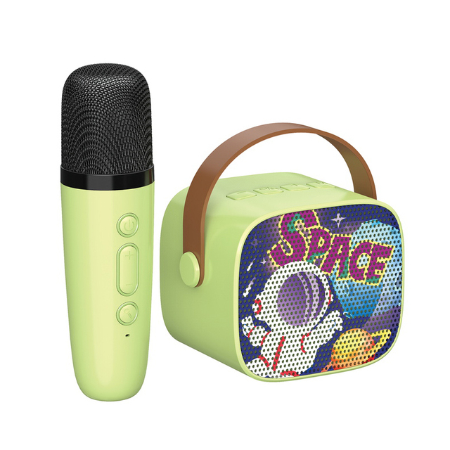 Wholesale Hot Sale Children's Rechargeable Portable Karaoke Mini Loud Speaker with Wireless Microphone for Kids Toys Gifts