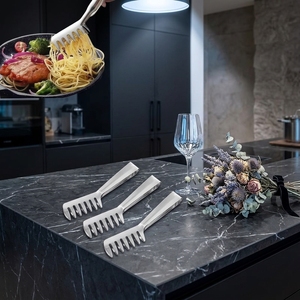 <span class=keywords><strong>Pince</strong></span> à spaghetti en acier inoxydable avec poignée antidérapante, forme de peigne, <span class=keywords><strong>pince</strong></span> à pâtes pour la cuisson des plats occidentaux - Product Image 4