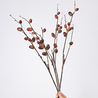 Pulvérisateur d'acorns artificiels verts en plastique de haute qualité de 74 cm pour la décoration d'événements