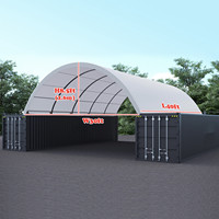Abri en PVC robuste pour stockage extérieur, dôme imperméable, conteneur industriel, abri pour conteneur maritime