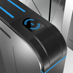 Porte de tourniquet à rabat abordable avec accès à pièces et invite vocale pour le contrôle d'entrée au gymnase - Product Image 4