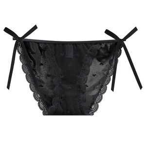 Bikini in pizzo sexy di alta qualità stile francese da donna, estivo, in rete trasparente con fiocco, a vita bassa, ad asciugatura rapida - Product Image 5