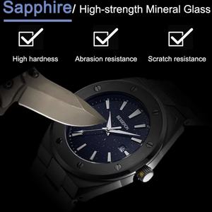 ODM Design Your Own Wrist <b>Watch</b> Stainless Steel <b>Black</b> Color Japan Quartz Movement Men Wrist <b>Watch</b> - Product Image 2