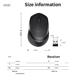 M330 Wireless <b>Mouse</b> Mute Wireless Optical <b>Mouse</b> <b>Mice</b> 2.4ghz <b>Usb</b> Receiver <b>Mouse</b> for Laptop Pc Computer - Product Image 4