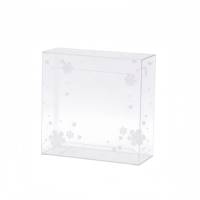 Boîte rectangulaire haute en plastique PP avec couvercle transparent, écologique, pour rangement de papeterie, logo personnalisé