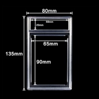 Étui de protection en plastique transparent dépoli pour cartes de sport et de collection, vide, avec protection UV, pour cartes gradées SGC TCG