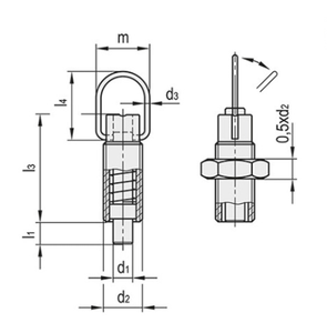 Bán buôn chất lượng tốt đẹp CNC gia công tùy chỉnh 303 thép không gỉ với khóa Nut chỉ mục pit tông - Product Image 3