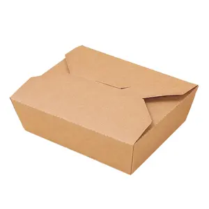 Индивидуальные одноразовые экологически чистые прямоугольные коробки для еды на вынос