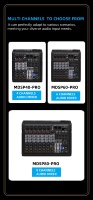 Console de mixage VOXFULL TSD60 6 canaux avec 99 effets DSP intégrés, alimentation 48V, USB, Bluetooth, construction en métal et plastique