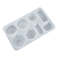 Moules en silicone pour pendentifs en résine époxy, fabrication de bijoux en cristal, fournitures d'artisanat, outils de moulage pour gâteaux, emballage en sac OPP