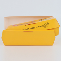 Cajas para Hot Dogs Recubiertas con Material Acuoso Sostenible, Venta al Por Mayor, Envases Desechables Resistentes a la Grasa, Venta Directa de Fábrica en China