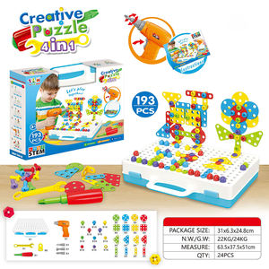 Ensemble de jouets éducatifs pour enfants de 193 pièces, jouets de construction STEM, perceuse électrique, jouet éducatif pour enfants, bricolage - Product Image 4