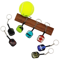 Porte-clés promotionnels en forme de raquette de paddle, en mousse et métal, 4 couleurs, à personnaliser, pour hôtels, cuisine, mode, en métal et résine